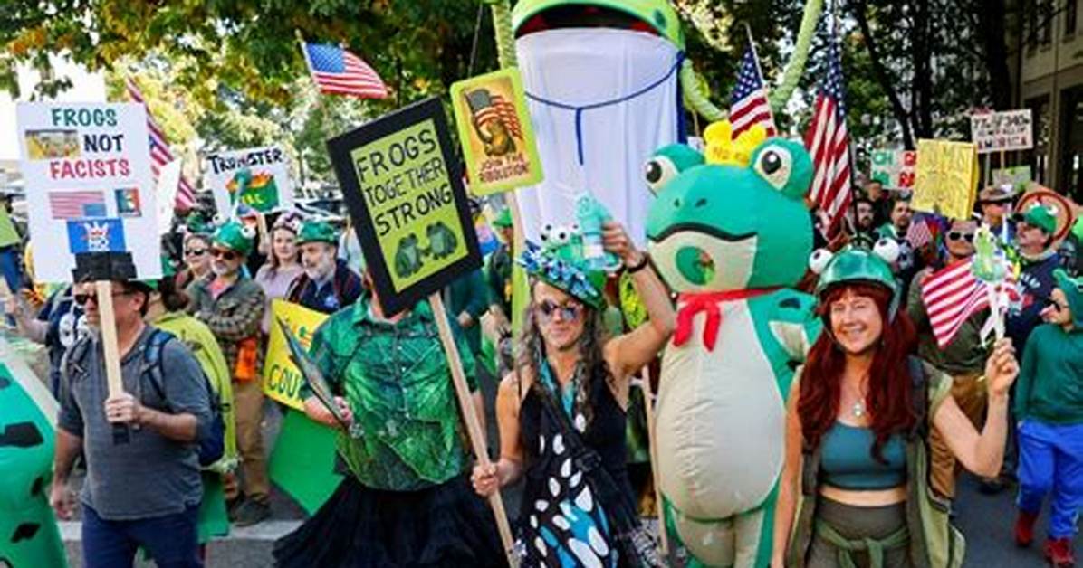Behind the Frog Suits: Why Activists Are Standing up in Costumes at Major Political Events