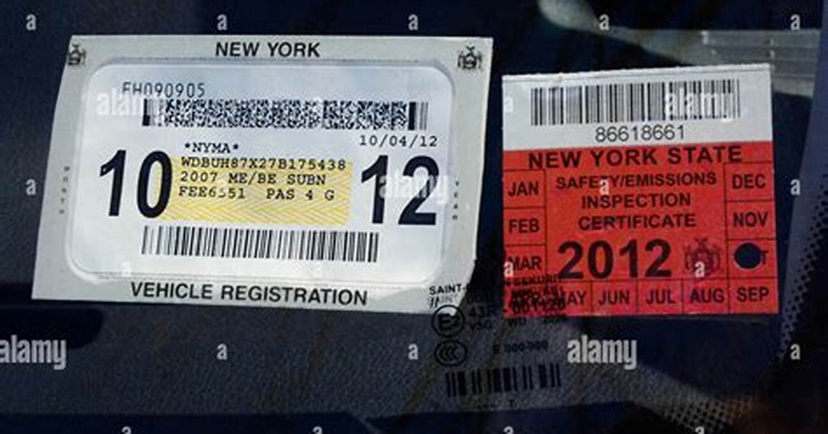 New York Vehicle Registration Stickers: How to Spot Expired Tags and Avoid Ticketing