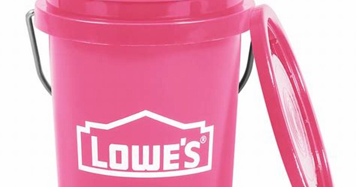 The $2 Lowe's Mini Pink Bucket Returns for Valentine's Day 2026