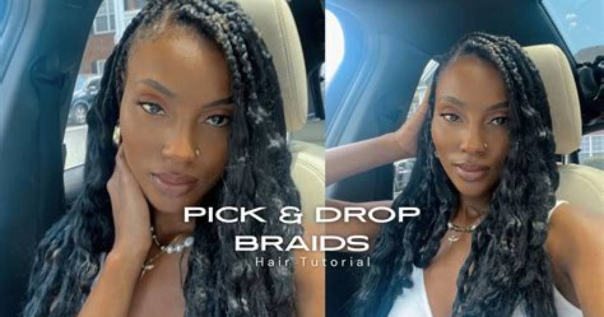 Why Pick and Drop Braids Are Suddenly Replacing Knotless Braids Everywhere